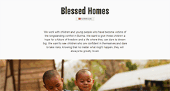 Desktop Screenshot of blessedhomes.org