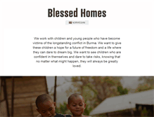 Tablet Screenshot of blessedhomes.org